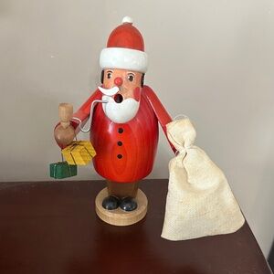 Wooden Santa incense German Smoker
